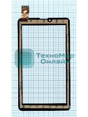 Сенсорное стекло (тачскрин) QCY-FPC-706 (Версия В), черное