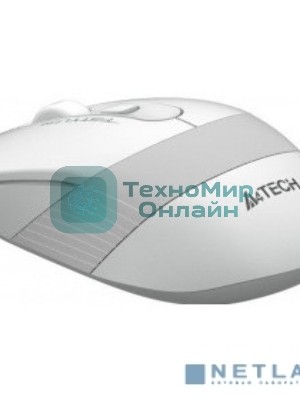 Мышь беспроводная A4Tech Fstyler FG10 белый/серый, 2000 dpi, радиоканал, USB, кнопки - 4
