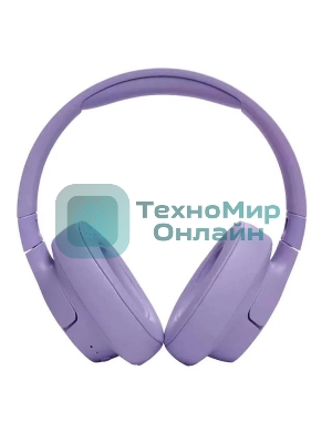 Беспроводные/проводные наушники JBL Tune 720BT фиолетовый, полноразмерные, Bluetooth + проводной, быстрая зарядка