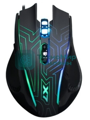 Мышь проводная A4Tech X87 черный, 2400 dpi, USB, кнопки - 8