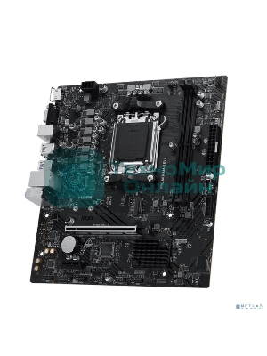 Материнская плата MSI PRO A620M-B EVO, AM5, AMD A620A, 2xDDR5, 2xSATA, 1xM.2, 1xPCIe 4.0 x16, 1xPCIe x1, 1xVGA, 1xHDMI, 1x2.5Gb LAN, 4xUSB-A 5Gbps, 2xUSB-A 2.0, 2xPS/2, 3x3.5 мм, 7.1, чёрный, mATX