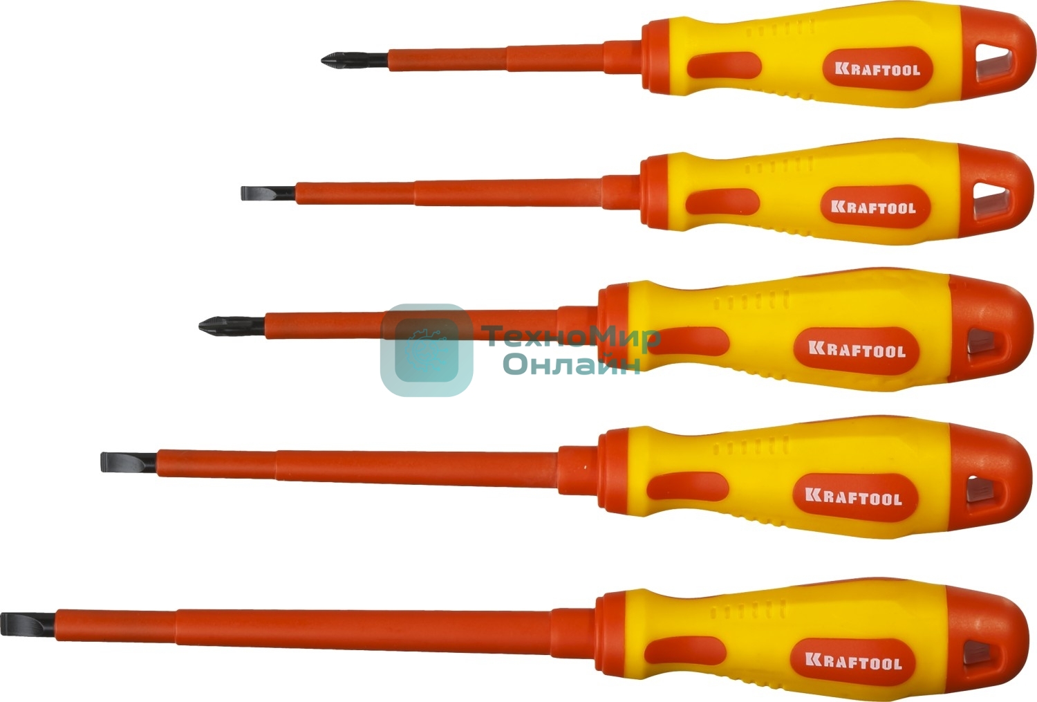 Набор KRAFTOOL EXPERT Cr-Mo-V сталь. SL: 2.5. 4. 5.5. 6.5. PH: № 1. № 2. 6 предметов