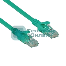 Патч-корд ExeGate UTP-RJ45-RJ45-C6-2M-GN, UTP, cat.6, 2м, зеленый