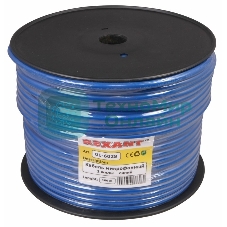 Кабель микрофонный Rexant 2х0,25 м м², ø 6,8 мм, синий, бухта 100 м