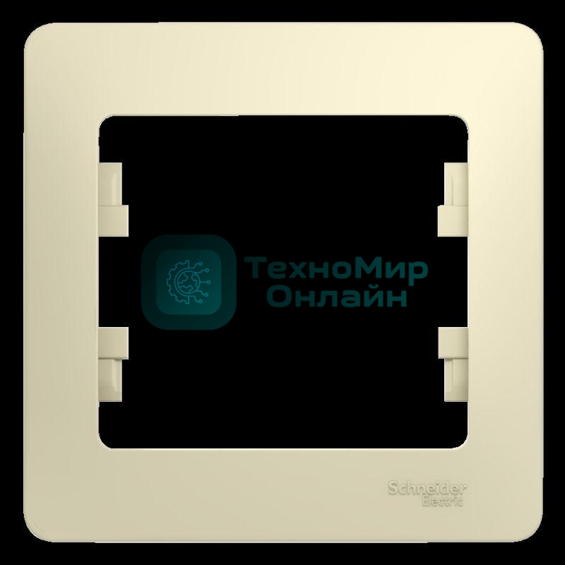 Рамка 1-м Glossa беж. SchE GSL000201