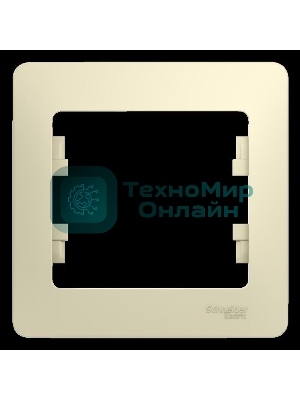 Рамка 1-м Glossa беж. SchE GSL000201