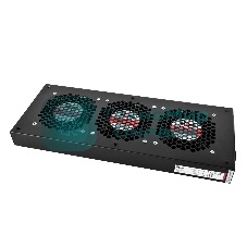 Модуль вентиляторный ЦМО, 3 вентилятора, колодка, черный R-FAN-3J-9005