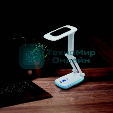 Светильник настольный Rexant Сиквел Про c солнечной панелью и с ночником, 220 В, LED, 5 Вт, 4000 К, бесступенчатое диммирование, заряжаемый, 2 ч автономной работы