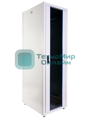 Шкаф телекоммуникационный напольный ЭКОНОМ 42U (600 × 1000) дверь стекло, дверь металл