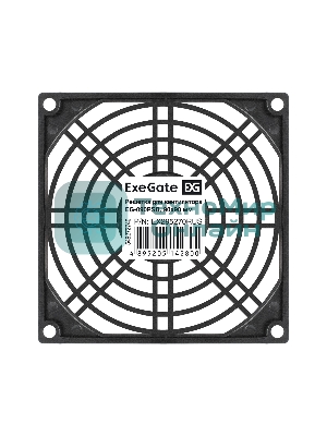 Решетка для вентилятора 90x90 ExeGate EG-090PSB (90x90 мм, пластиковая, квадратная, черная)