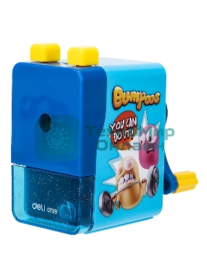 Точилка для карандашей механическая Deli E0739, 1 отверстие, пластик, ассорти