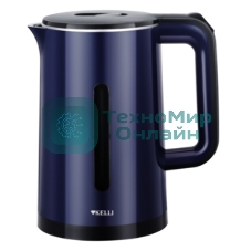 Чайник электрический Kelli KL-1375 1,8л. пластик, синий