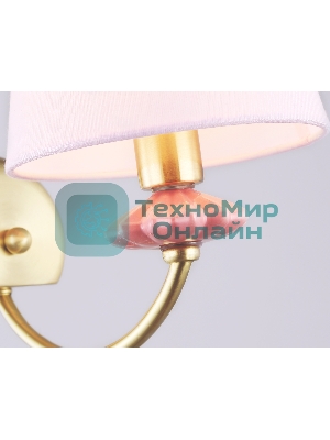 Настенный светильник Ambrella light LH75027 GD/PI золото/розовый E14 max 40W 240*150*240