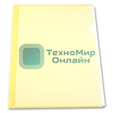 Папка-уголок Бюрократ -EE310/1YEL A4, пластик, 0.15мм, желтый