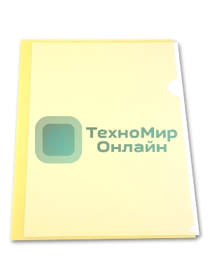 Папка-уголок Бюрократ -EE310/1YEL A4, пластик, 0.15мм, желтый