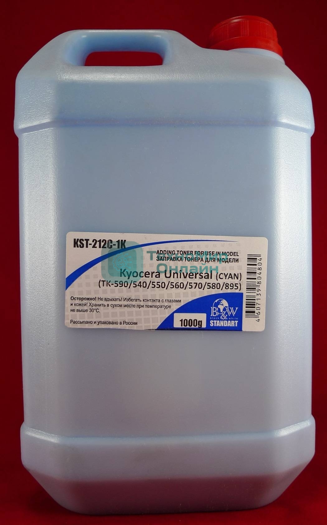 Тонер Kyocera Universal (TK-590/540/550/560/570/580/895) cyan (кан. 1кг) B&W Standart (Tomoegawa) фас России