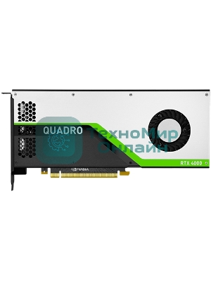Видеокарта PNY NVIDIA Quadro RTX 4000 (Turing TU106), 8GB GDDR6/256 bit, , 3xDP, DisplayPort-DVI-D, USB Type-C, 1xStereo, 1xSync,PCI Express 3.0 16x VCQRTX4000BLK-1