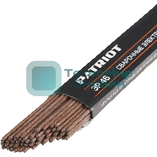Электроды сварочные PATRIOT, марка ЭР 46, диам. 3,0 мм, длина 350 мм, уп. 1 кг