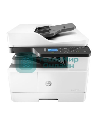 МФУ лазерное HP LaserJet MFP M443nda (8AF72A), A3, ч/б, печ. до 25 стр/мин. (А4) до 13 стр/мин. (А3), скан. до 21 стр/мин., 1200 x 1200 dpi (печать) 600x600dpi (скан.), USB, RJ-45