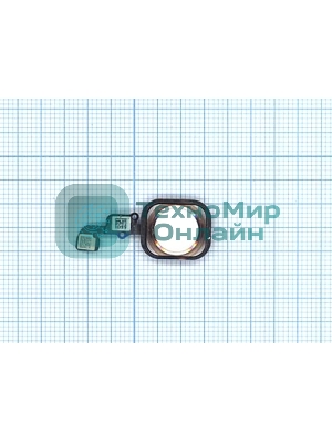 Кнопка HOME в сборе с механизмом и шлейфом для iPhone 6S/6S Plus, розовое золото