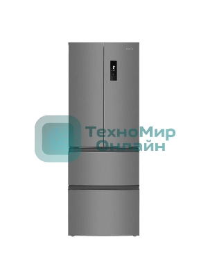 Холодильник Maunfeld MFF180NFSE01 нержавеющая сталь трехкамерный 224/113л морозилка снизу, No Frost