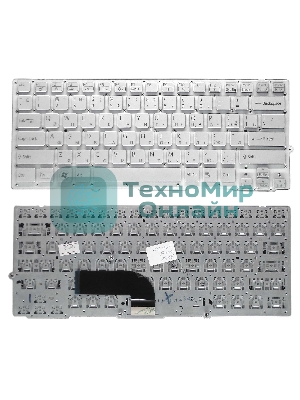 Клавиатура для ноутбука Sony Vaio VPC-SD VPC-SB серебристая