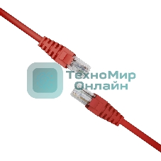 Патч-корд NTSS NTSS-PC-UTP-RJ45-5e-0.15-LSZH-RD NTSS-PC-UTP-RJ45-5E-0.15-LSZH UTP RJ-45 вил.-вилка RJ-45 cat.5e 0.15м красный LSZH (уп.:1шт)