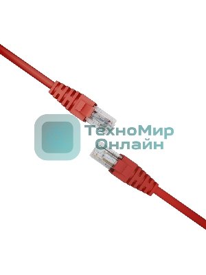 Патч-корд NTSS NTSS-PC-UTP-RJ45-5e-0.15-LSZH-RD NTSS-PC-UTP-RJ45-5E-0.15-LSZH UTP RJ-45 вил.-вилка RJ-45 cat.5e 0.15м красный LSZH (уп.:1шт)