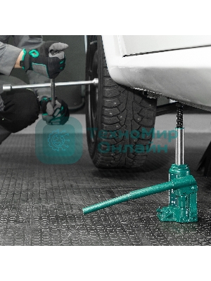 Домкрат гидравлический бутылочный Сибртех 2 т, 150-280 мм, в пластиковом кейсе