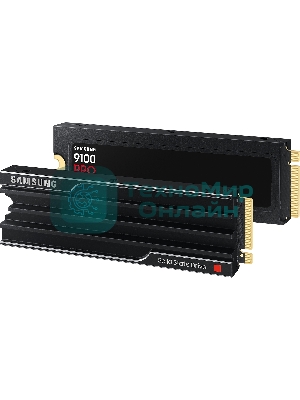 Накопитель SSD 1Tb Samsung 9100 PRO, M.2, PCI-E 5.0 x4, TLC 3D NAND R/W - 14800/13400 Mb/s с радиатором