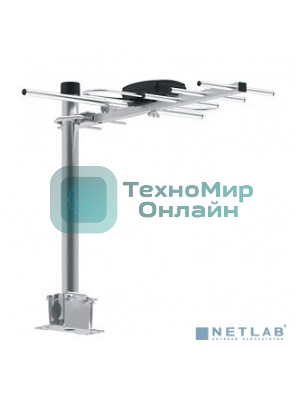 Антенна телевизионная Hyundai H-TAE100 9дБ пассивная серебристый