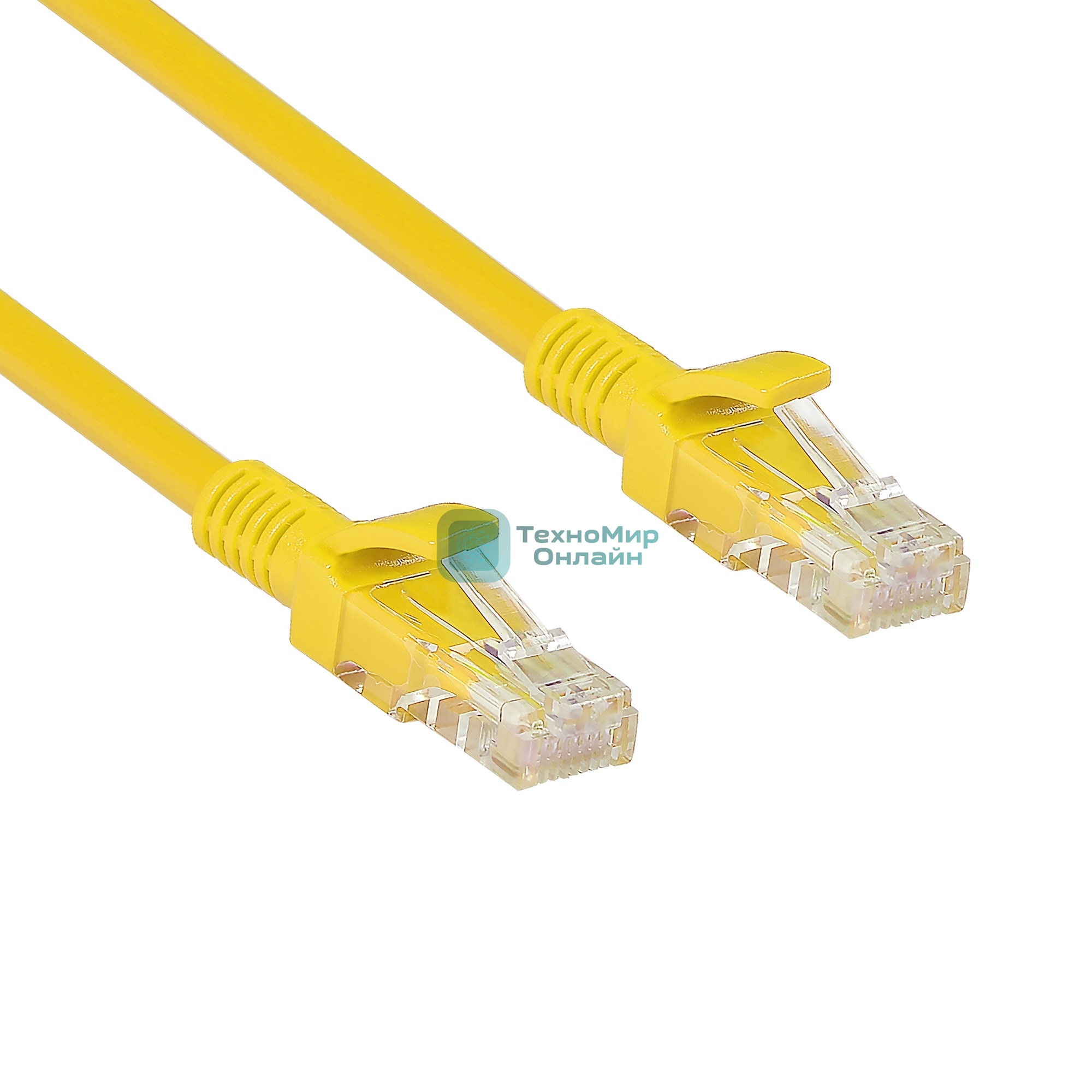 Патч-корд ExeGate UTP-RJ45-RJ45-C6-2M-YL, UTP, cat.6, 2м, желтый