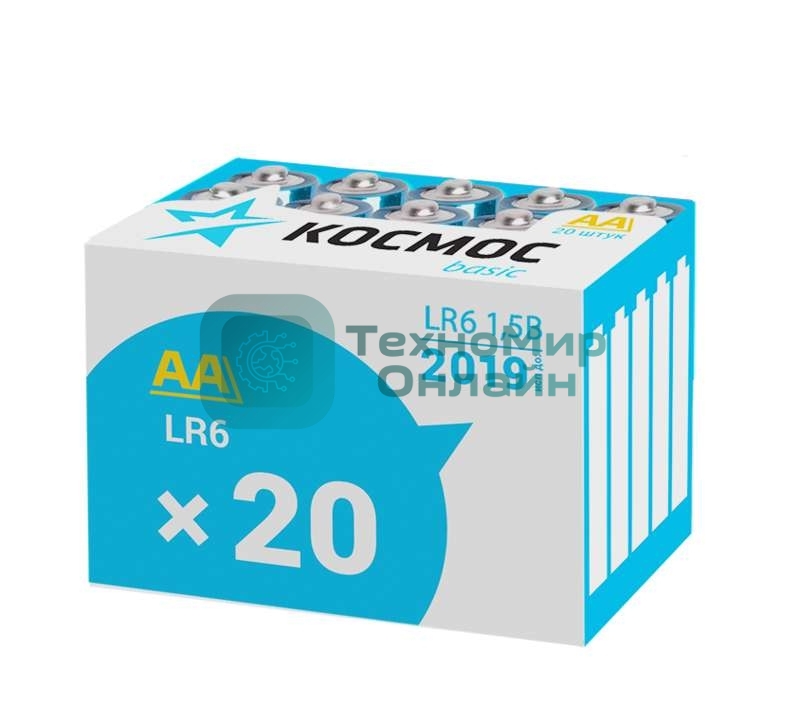 Элемент питания Космос алкалиновый LR LR6 (уп.20шт)