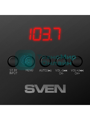 Акустическая система 2.1 SVEN MS-2080/70 Watt/~220V 50Hz/FM-тюнер, USB/SD, дисплей/BLUETOOTH/ПДУ/Black
