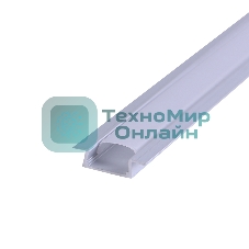 Комплект врезного алюминиевого профиля с рассеивателем Rexant 22х6 мм, 2 м