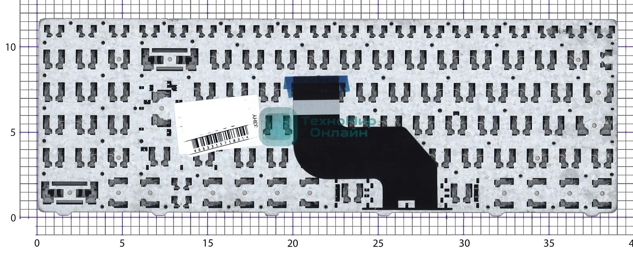 Клавиатура для ноутбука MSI CR640 CX640, черная c рамкой, большой (вертикальный) Enter