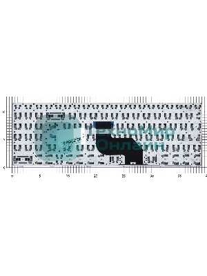 Клавиатура для ноутбука MSI CR640 CX640, черная c рамкой, большой (вертикальный) Enter