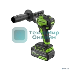 Дрель-шуруповерт аккумуляторная Greenworks GD24DD90 24V, 90 Нм, бесщеточная, 45/90Нм,1х4Ач,ЗУ,кор 3707507CUB