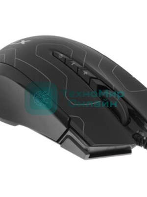 Мышь проводная A4Tech X89 Maze черный, 2400 dpi, USB, кнопки - 8