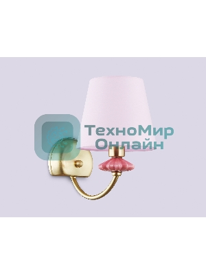 Настенный светильник Ambrella light LH75027 GD/PI золото/розовый E14 max 40W 240*150*240