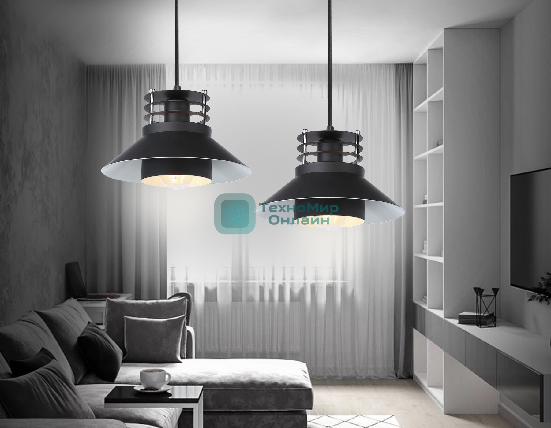 Светильник Ambrella light TR8172 BK черный E27 max 40W D203*940