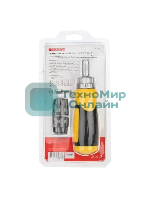 Набор Rexant 13 предметов с реверсивной отверткой