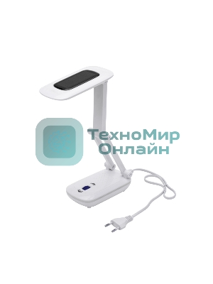 Светильник настольный Rexant Сиквел Про c солнечной панелью и с ночником, 220 В, LED, 5 Вт, 4000 К, бесступенчатое диммирование, заряжаемый, 2 ч автономной работы