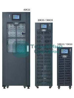 Источник бесперебойного питания Powercom VGD-II-10K33 10000Вт 10000ВА черный