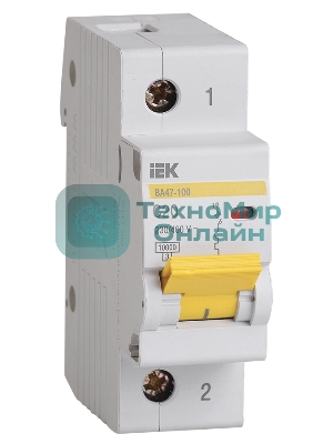 Выключатель автоматический ВА47-100 1Р 20А 10кА х-ка C MVA40-1-020-C IEK