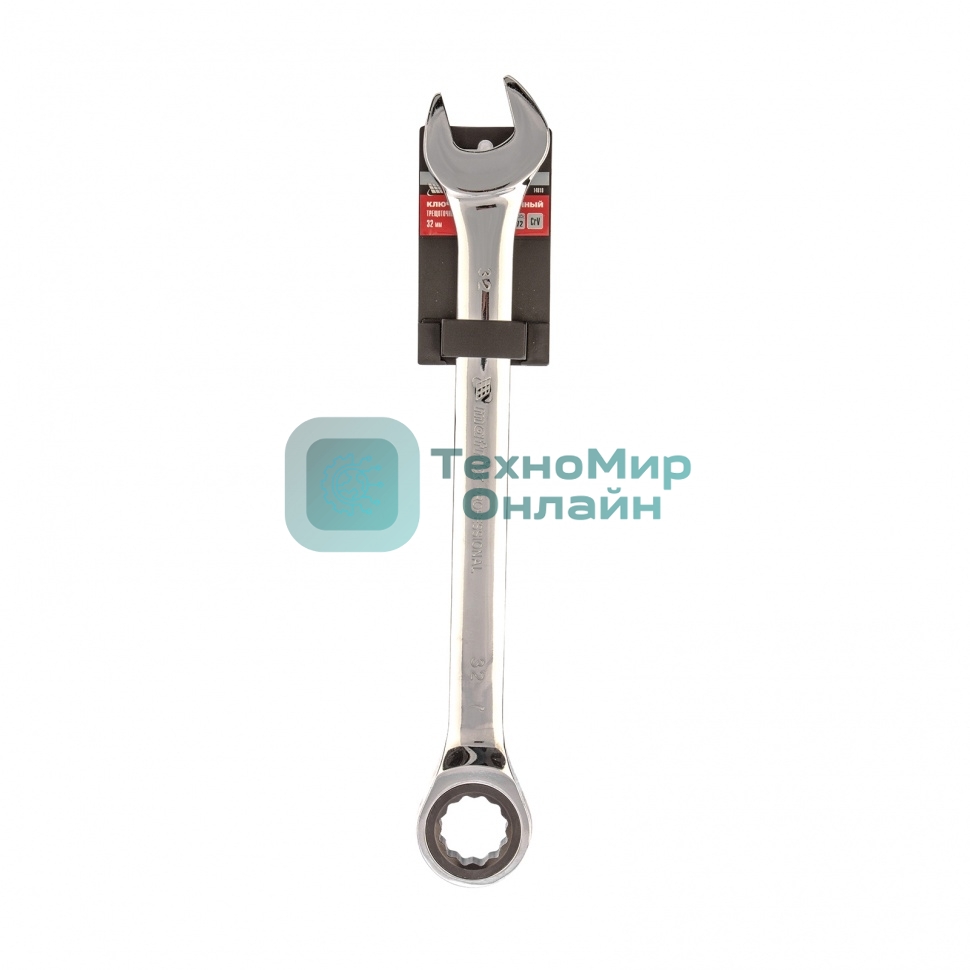 Ключ комбинированный трещоточный Matrix, 32 мм, CrV зеркальный хром