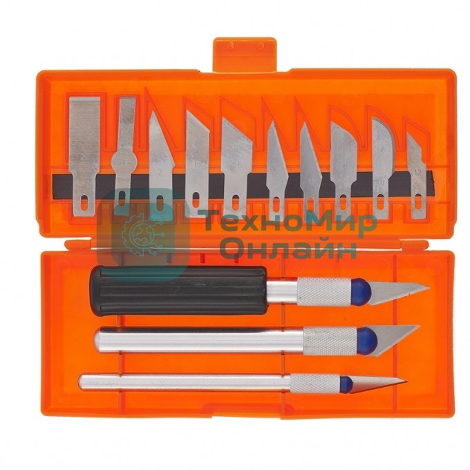 Набор резцов по дереву Sparta пластмассовые рукоятки, 13 шт.