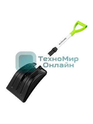 Лопата для уборки снега, полипропилен, 260х340х720-915 мм, телескопический черенок, BASE Palisad