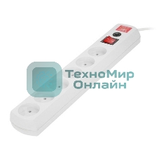 Сетевой фильтр Most LR 1.7м (6 розеток) белый (коробка)
