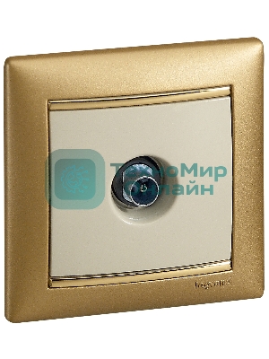 Розетка телевизионная Legrand 774329 TV Valena звезда 1,5Дб 2400МГц (слоновая кость)